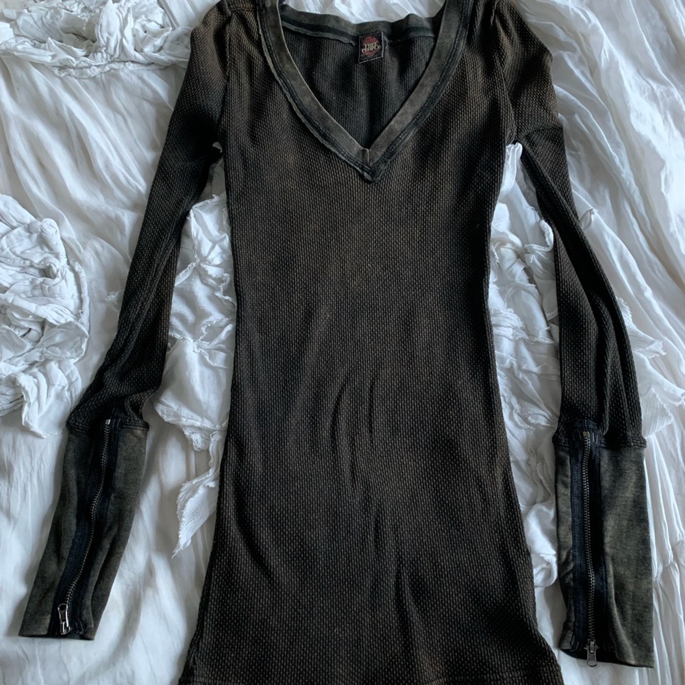 Free people thermals freckles and zipper cuff for possible trade